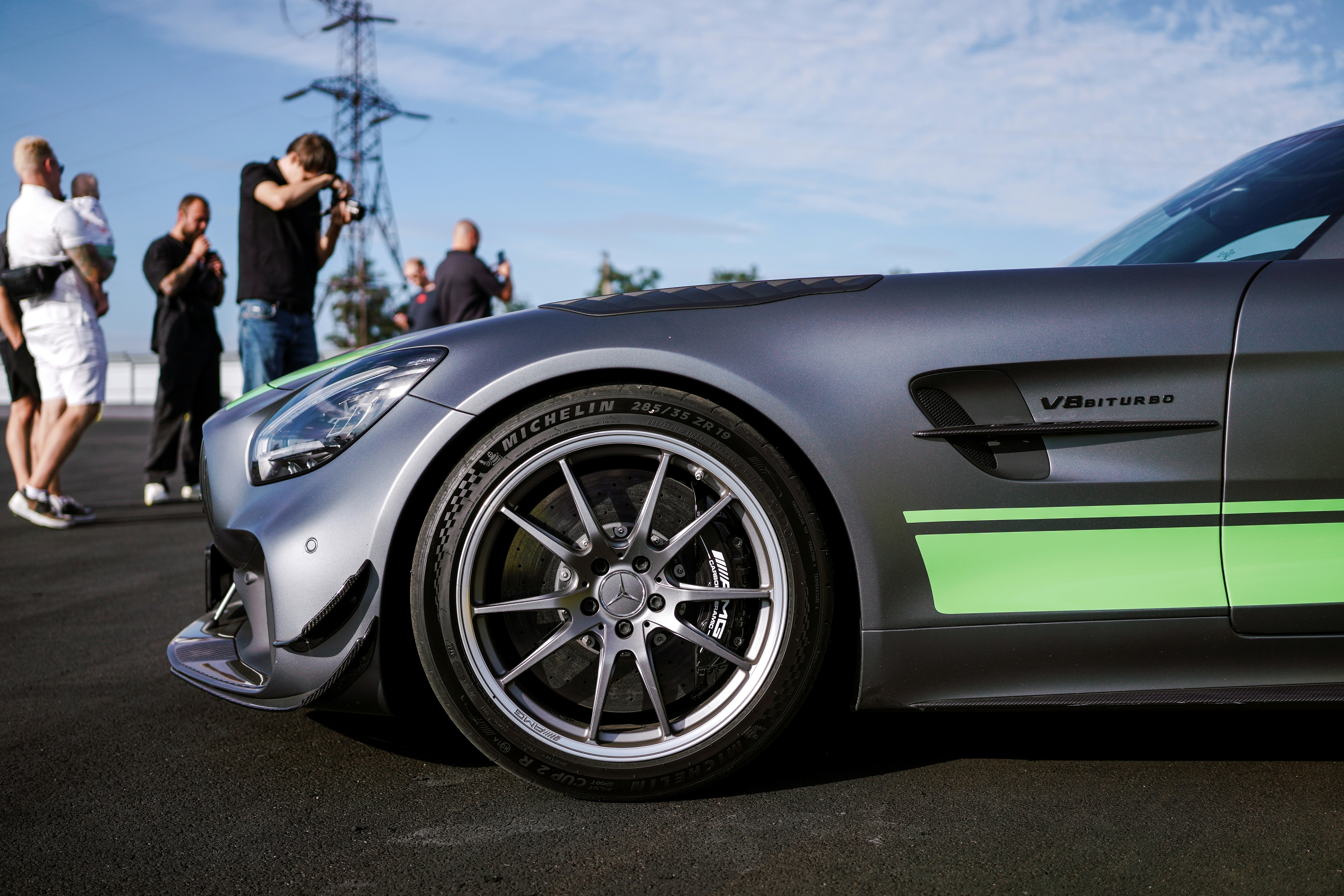 Mercedes-AMG GT avec pneus Michelin